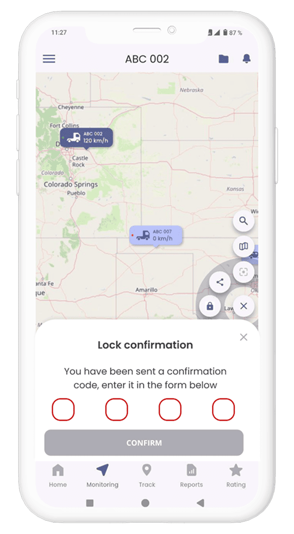 lock confirmation